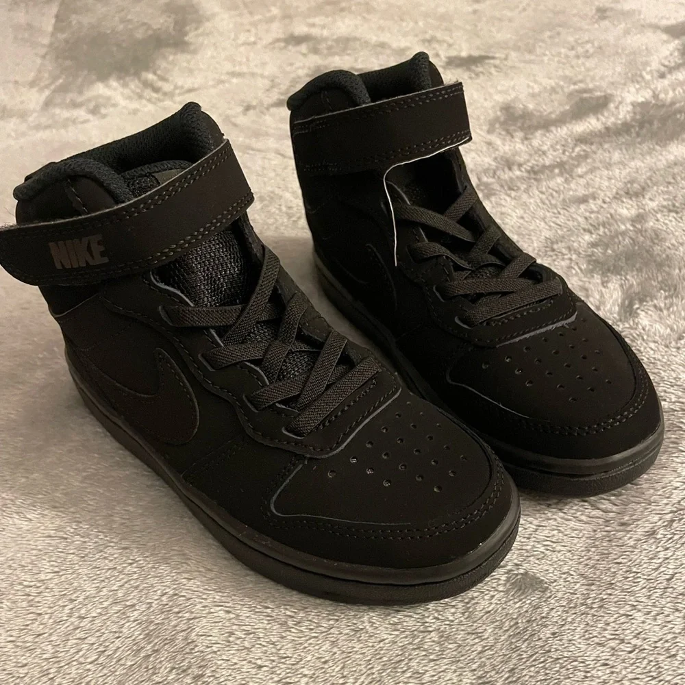 Nike Kids Black High-Top Sneakers